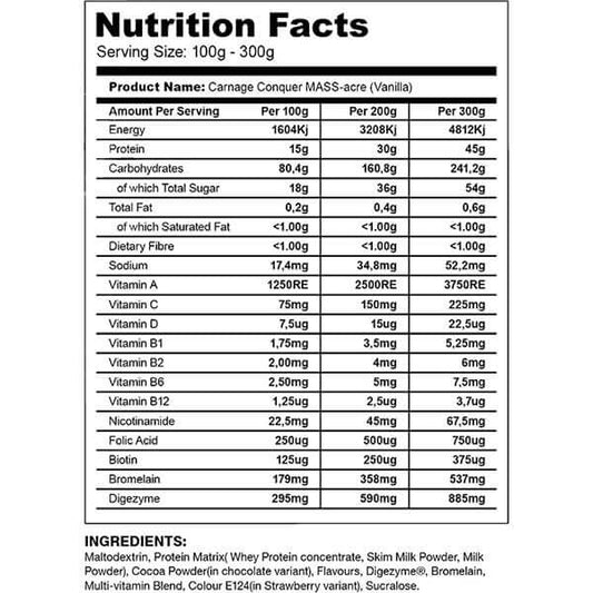 CARNAGE MASS-ACRE 4Kg
