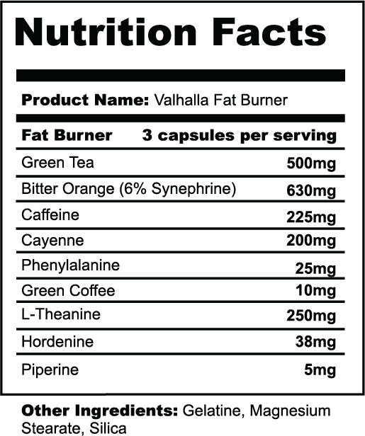 CARNAGE VALHALLA FATBURNER