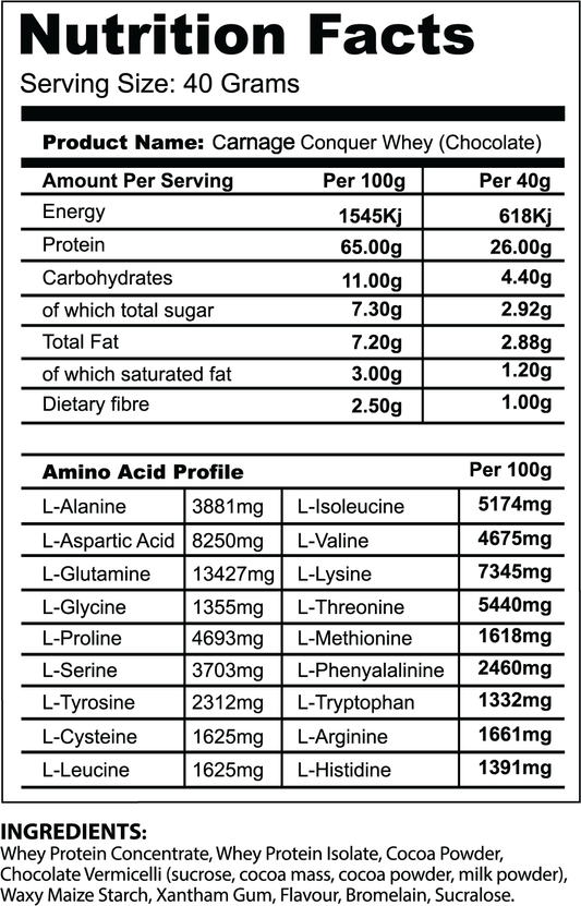 CARNAGE CONQUER 100% WHEY